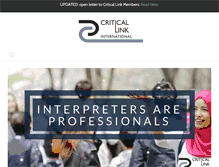 Tablet Screenshot of criticallink.org